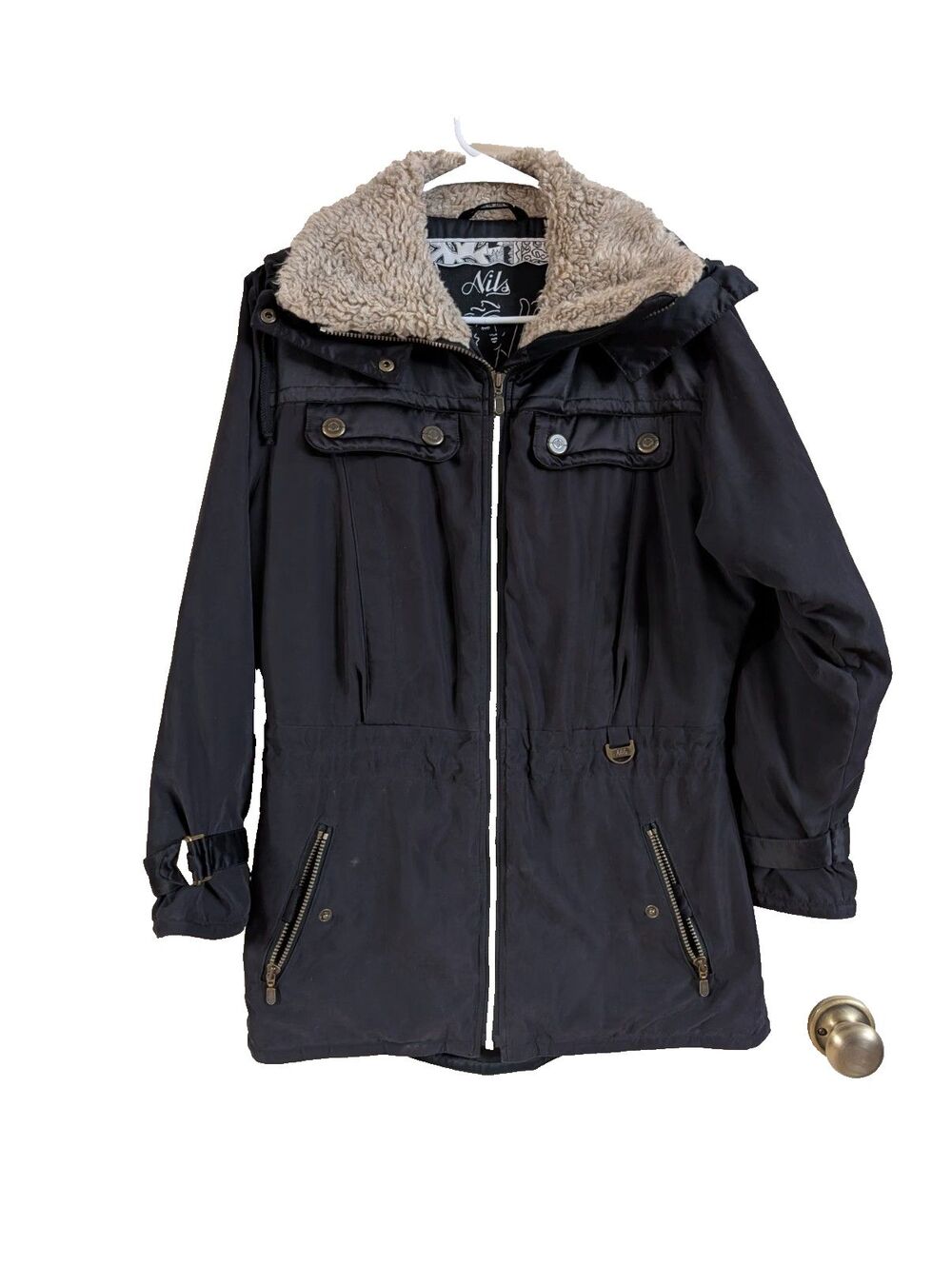 Nils Skiwear Women's Black Ski Jacket Size 4 Winter Coat Performance
